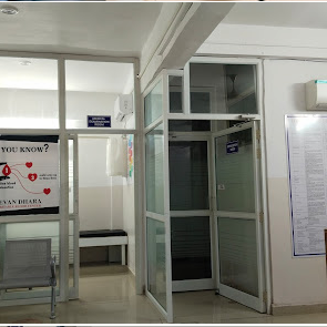 Blood centre team and donor support